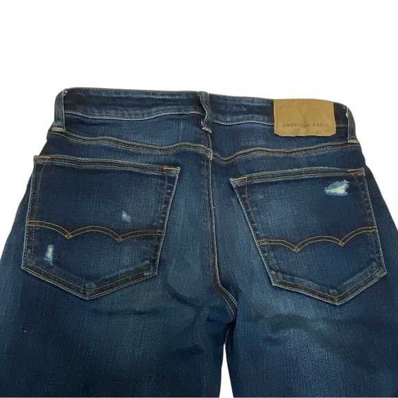 American Eagle 28x27 Flex Slim Dark Blue Wash Denim Blue Jeans 28x28 Men’s - Picture 7 of 10